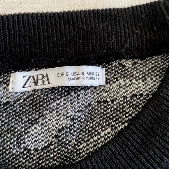 ZARA Geometric Jacquard Sweater Size S - Picture 5 of 6